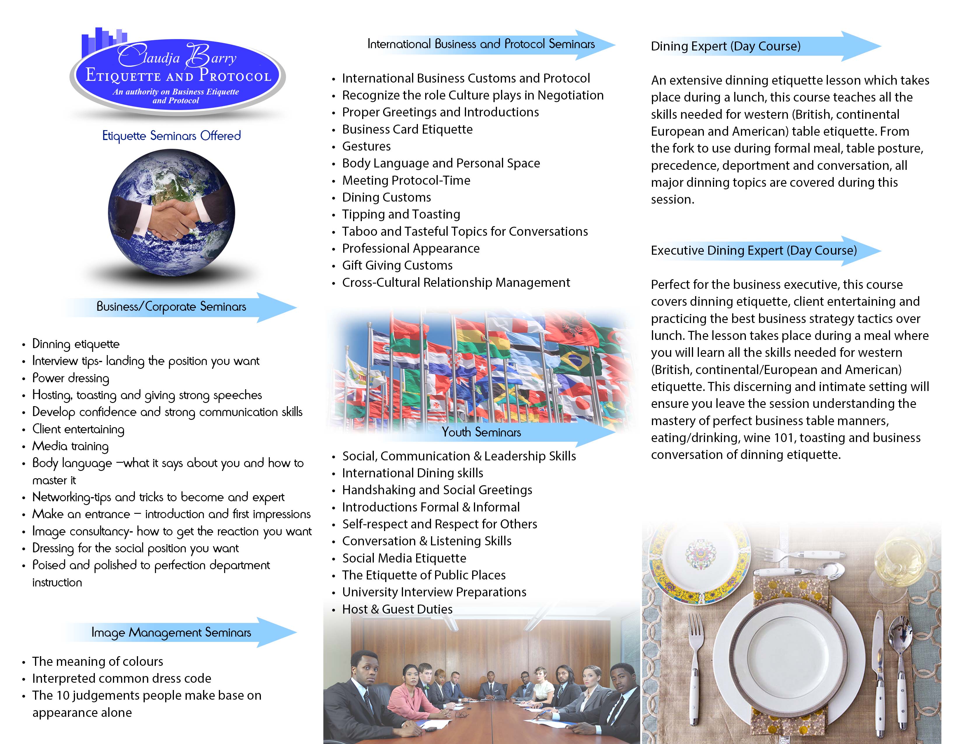 claudja barry etiquette and protocol, claudja barry, etiquette and protocol